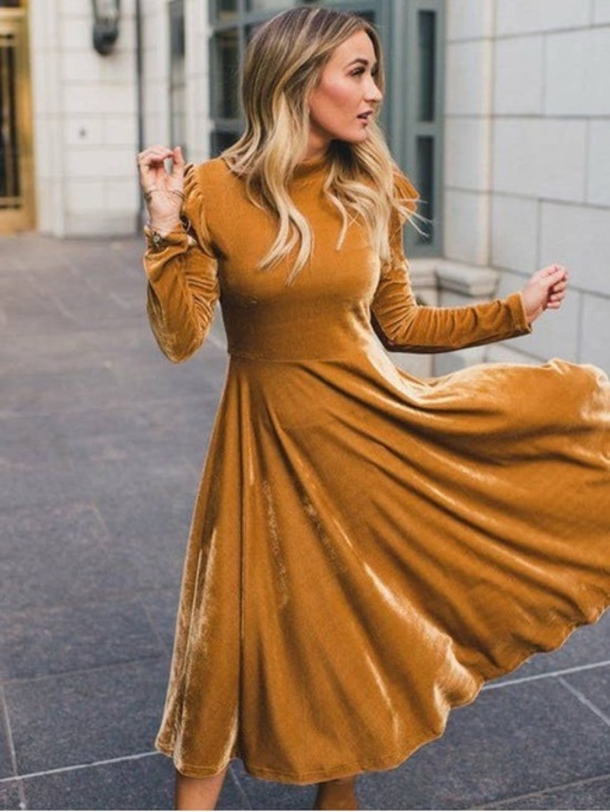 Ivy City Co Dresses & Skirts - Ivy City La La Lady Gold Dress | Medium